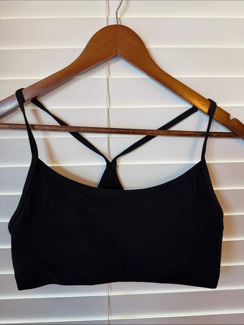Vuori Black Strappy Bralette